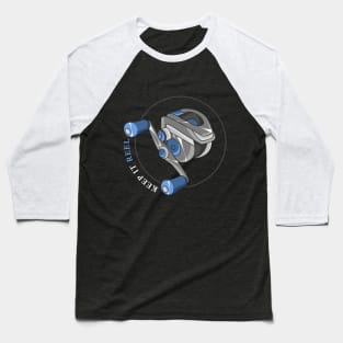 Fishing reel with Line Baseball T-Shirt